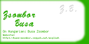 zsombor busa business card